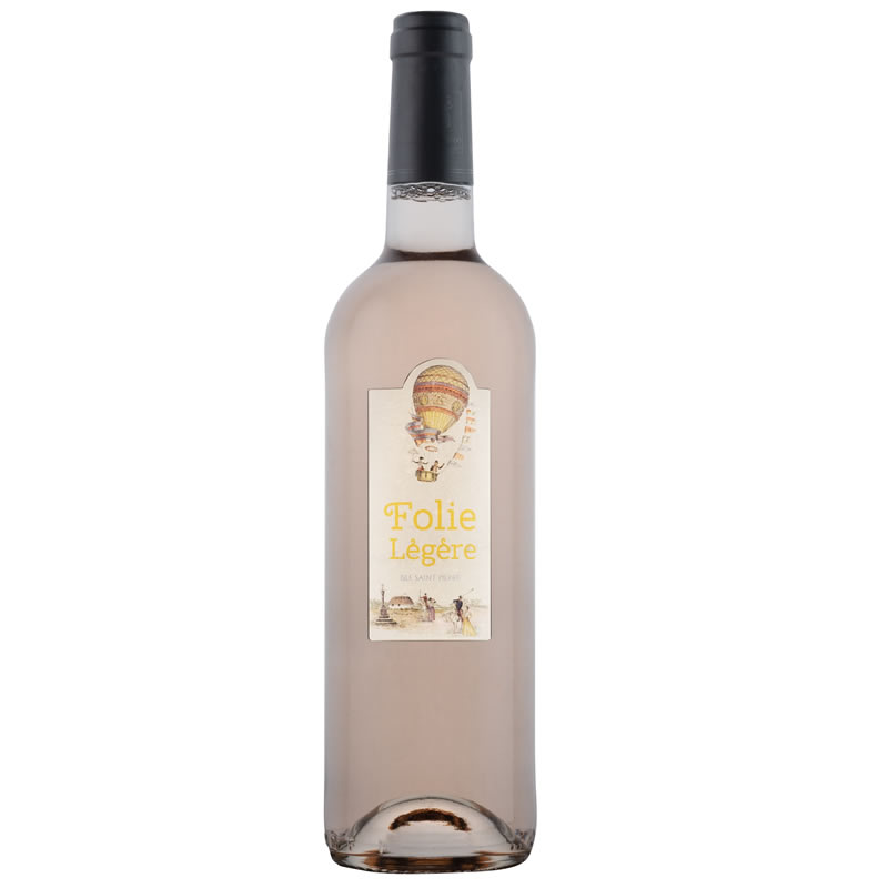 Folie légère rosé : un vin rosé à 9.5% du Domaine Isle Saint Pierre